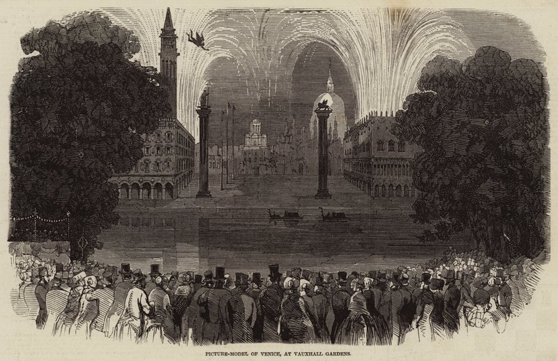 Picture-Model of Venice, at Vauxhall Gardens by English School