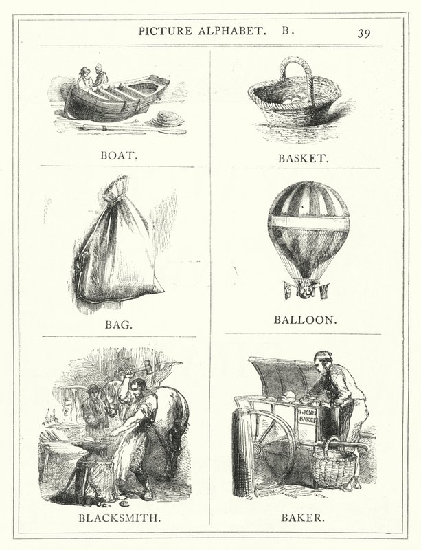 Picture Alphabet, B by English School