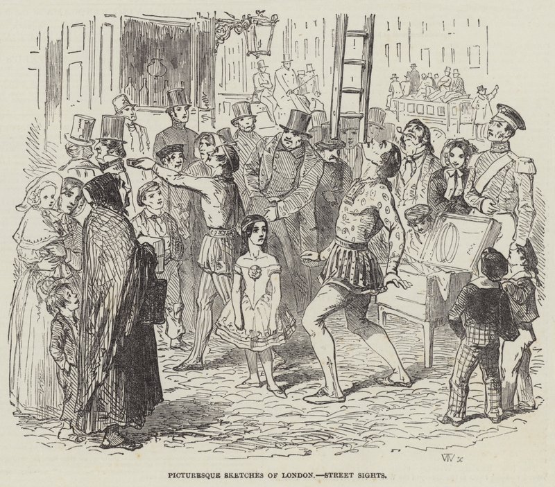 Picturesque Sketches of London, Street Sights by English School