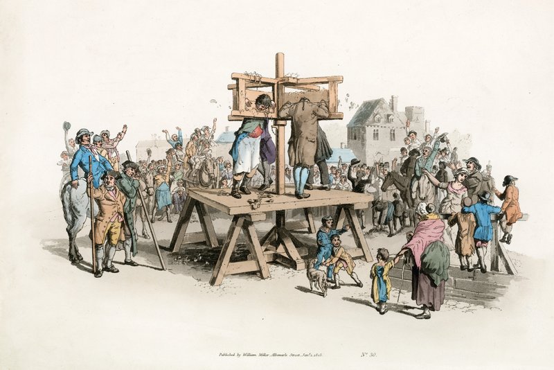 Pillory, 1805 by English School