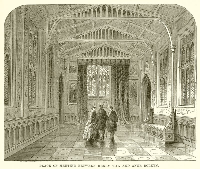 Place of Meeting between Henry VIII and Anne Boleyn by English School