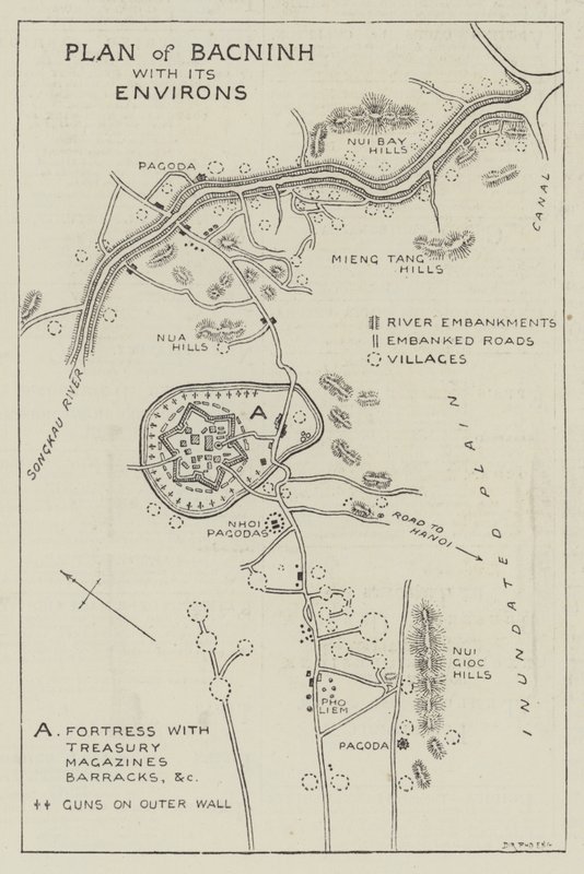 Plan of Bacninh with its Environs by English School