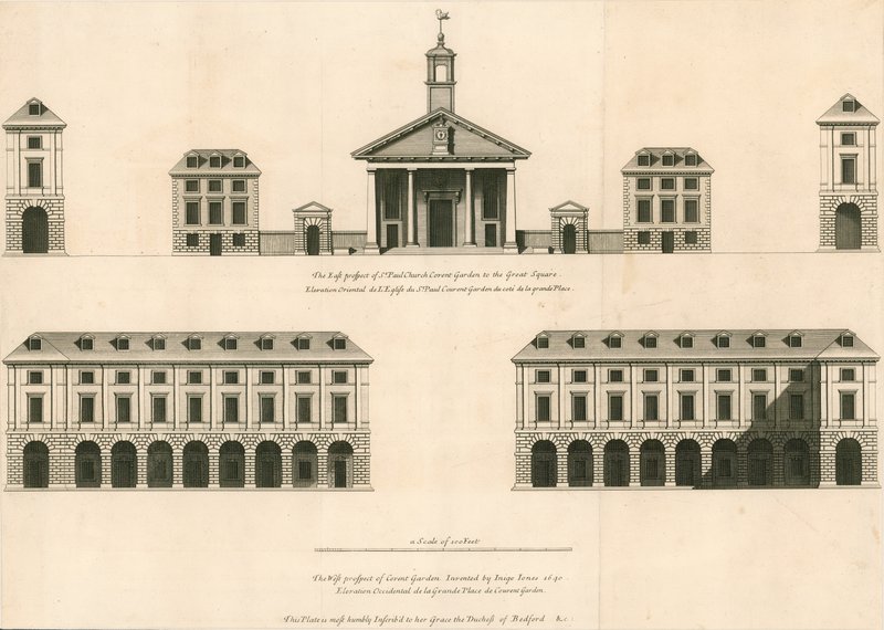 Plan of the east prospect of St Paul