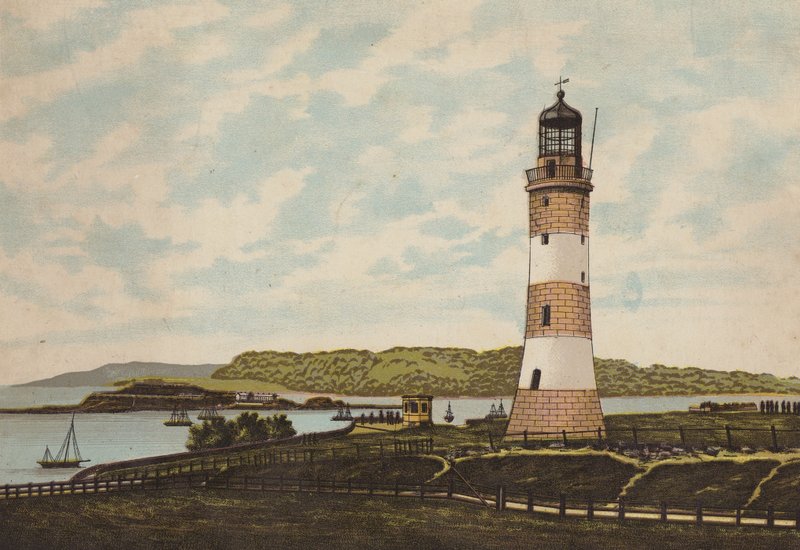 Plymouth: Smeaton Lighthouse on the Hoe by English School