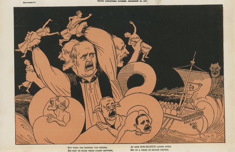 Political Cartoon by English School