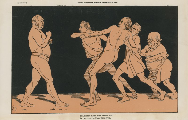 Political Cartoon by English School