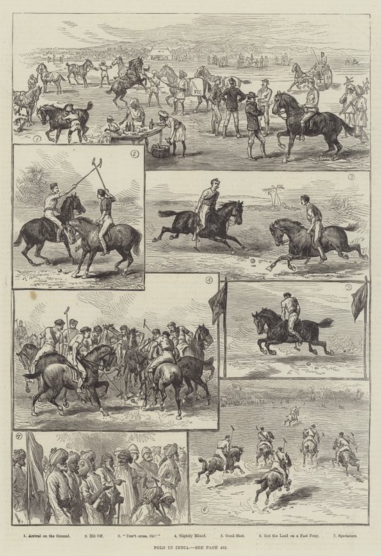 Polo in India by English School
