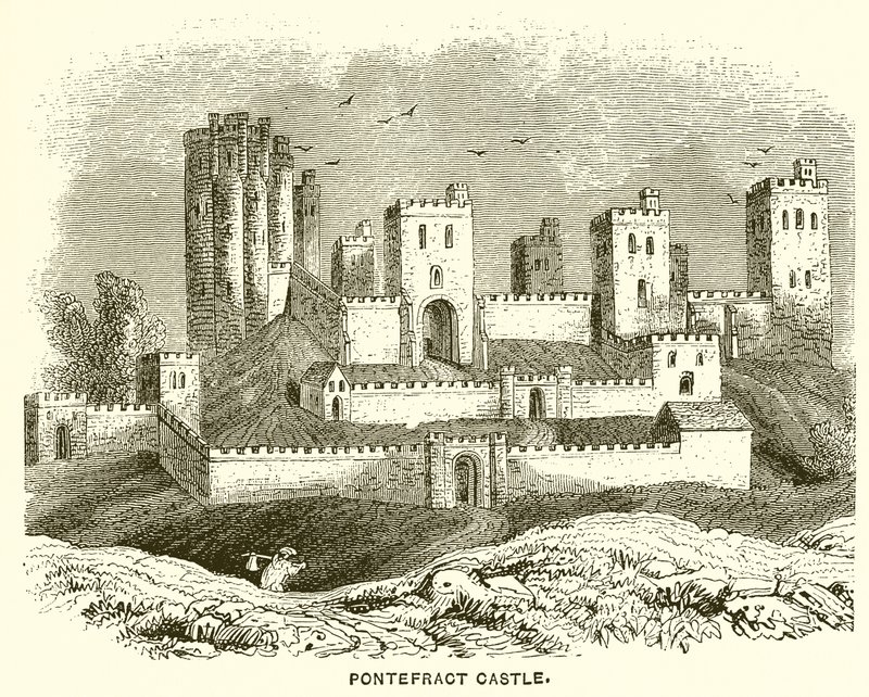 Pontefract Castle by English School