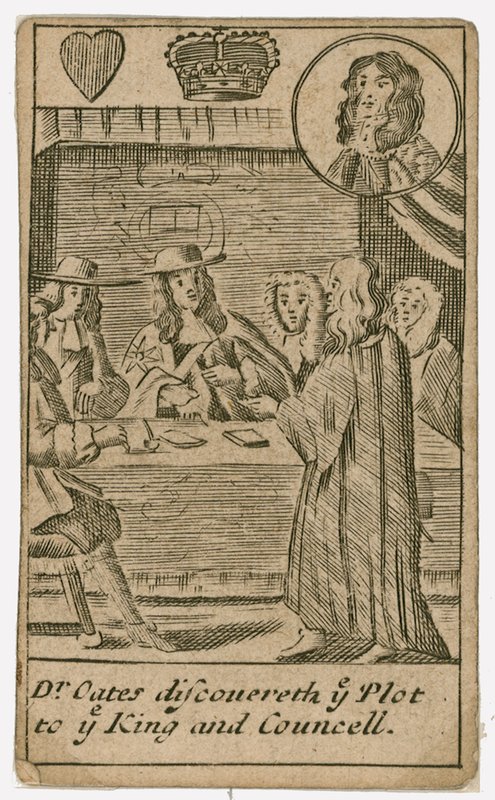 Popish Plot playing card by English School