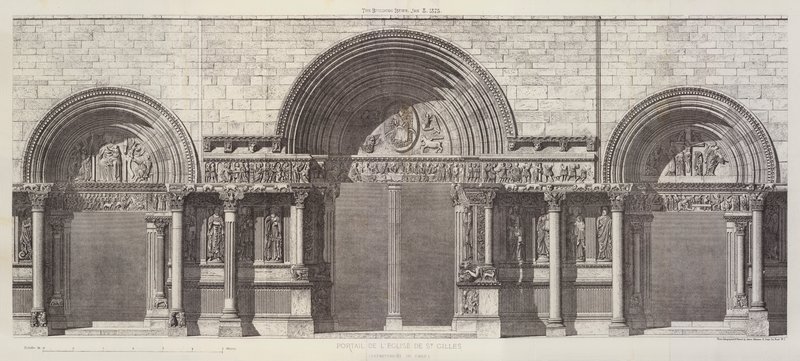 Portal of the Church of St Gilles, Department of Gard by English School