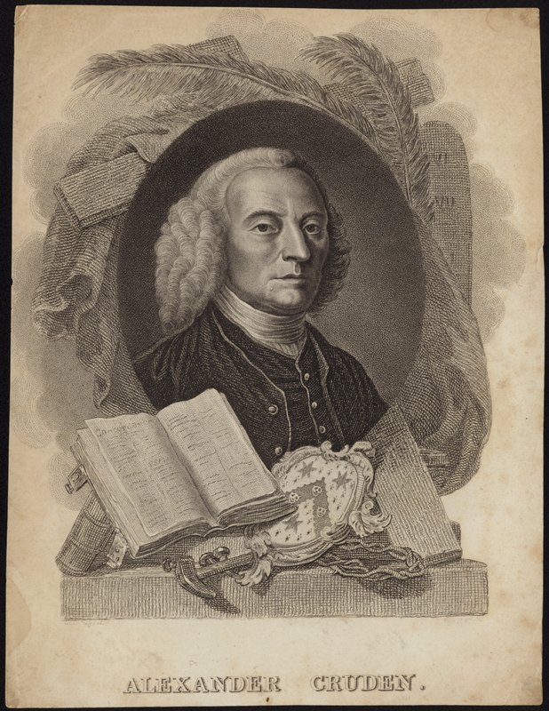 Portrait of Alexander Cruden by English School