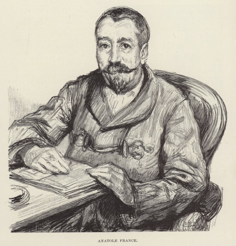Portrait of Anatole France by English School
