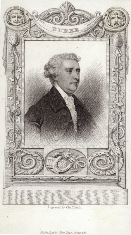 Portrait of Edmund Burke by English School