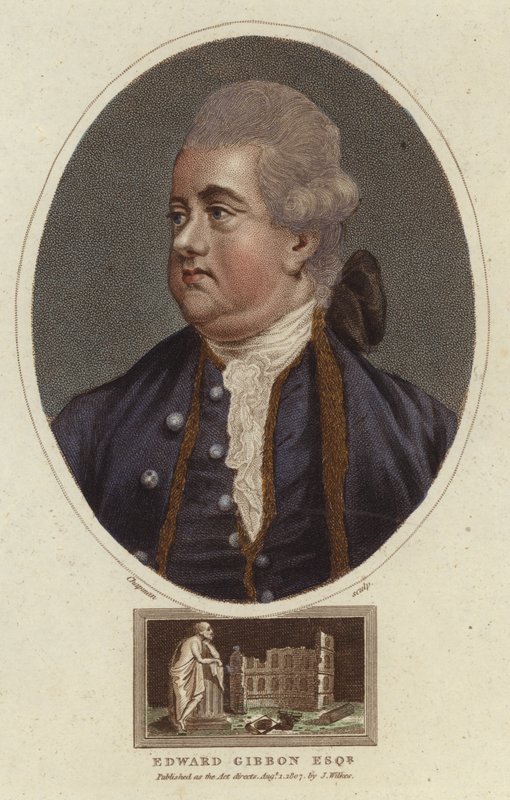Portrait of Edward Gibbon by English School
