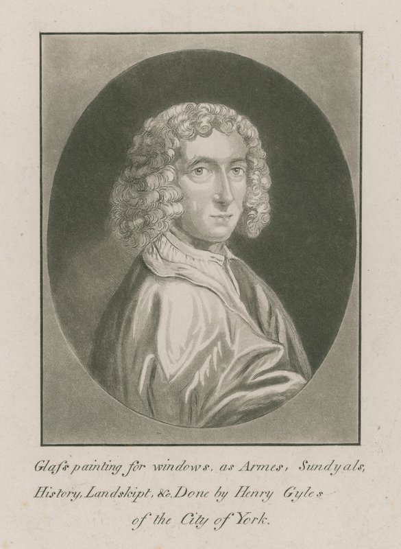 Portrait of Henry Gyles, glass painter by English School