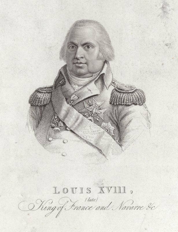 Portrait of King Louis XVIII by English School