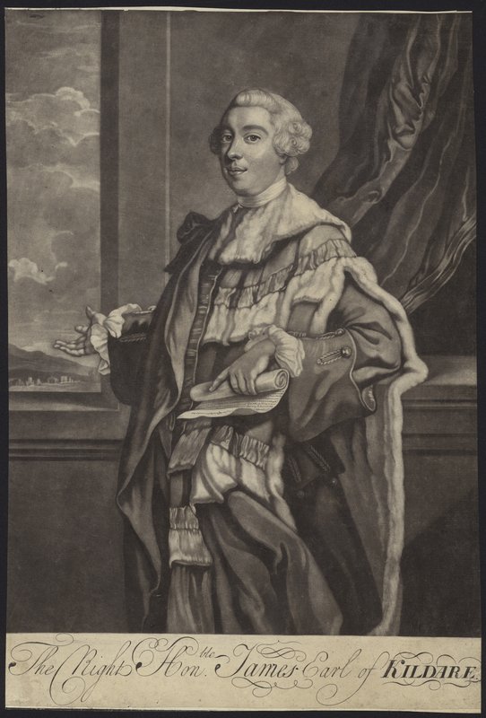 Portrait of Lieutenant-General James FitzGerald by English School