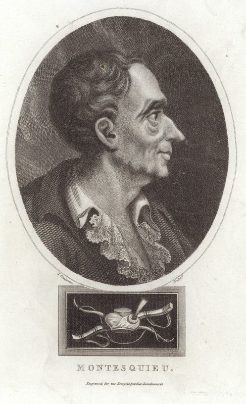 Portrait of Montesquieu by English School