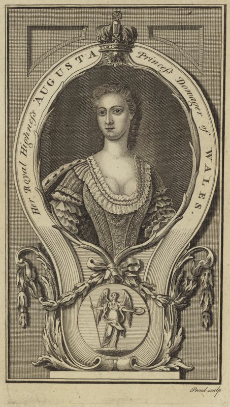 Portrait of Princess Augusta of Saxe-Gotha-Altenburg by English School