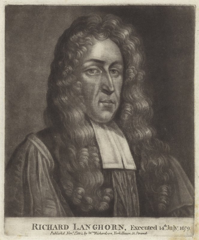 Portrait of Richard Langhorne by English School