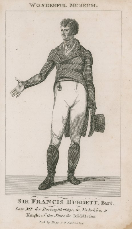 Portrait of Sir Francis Burdett by English School