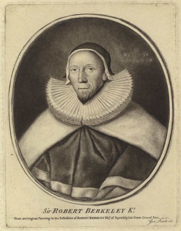 Portrait of Sir Robert Berkeley by English School