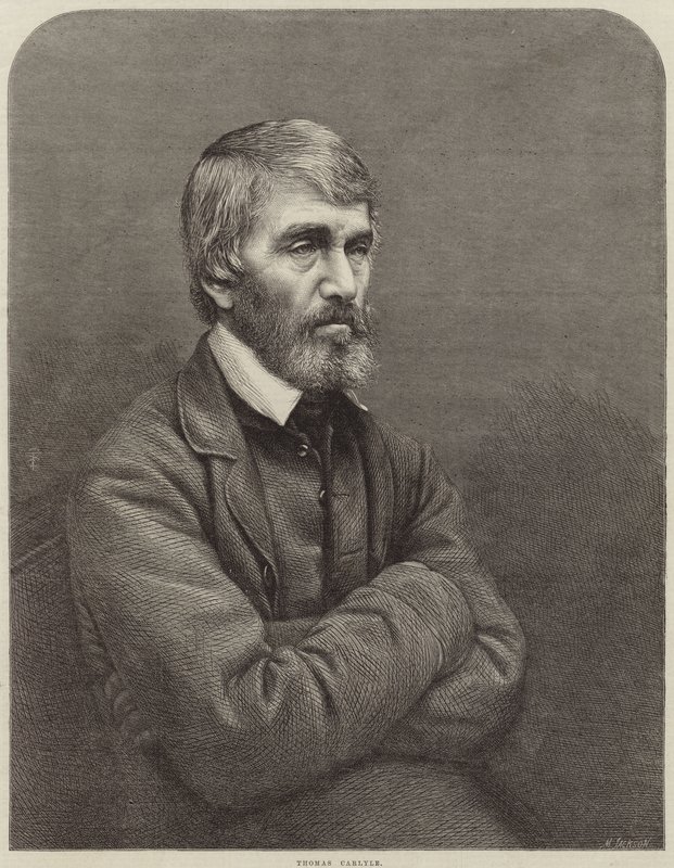Portrait of Thomas Carlyle by English School