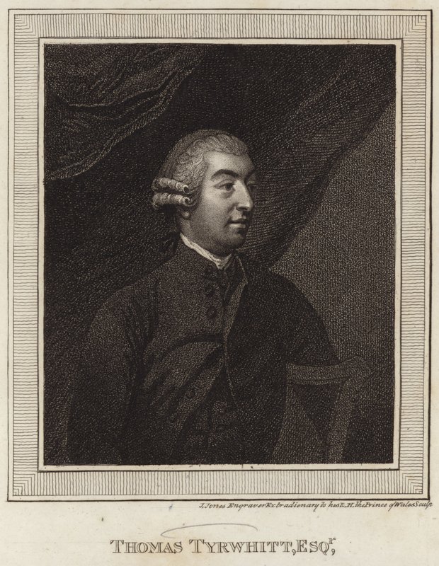 Portrait of Thomas Tyrwhitt by English School