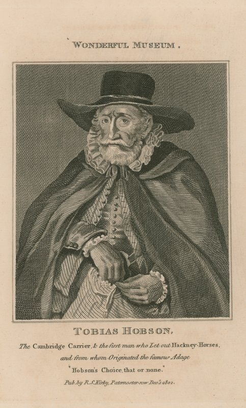 Portrait of Tobias Hobson by English School