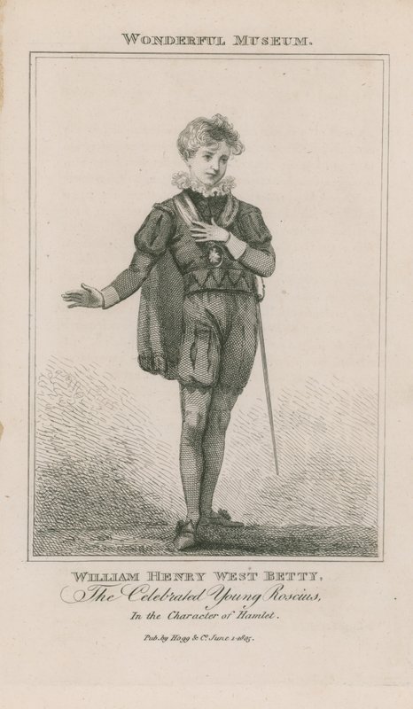Portrait of William Henry West Betty as Hamlet by English School