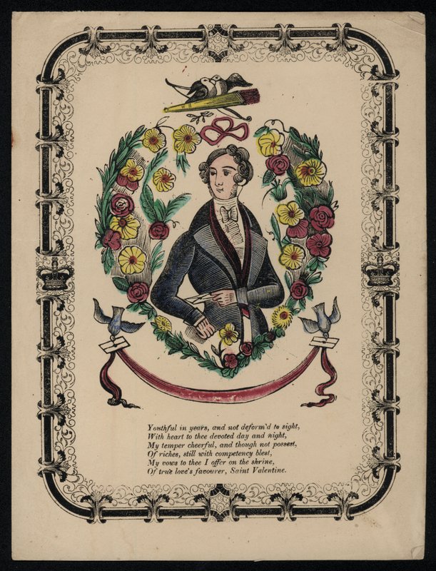 Portrait of a handsome man, Valentine