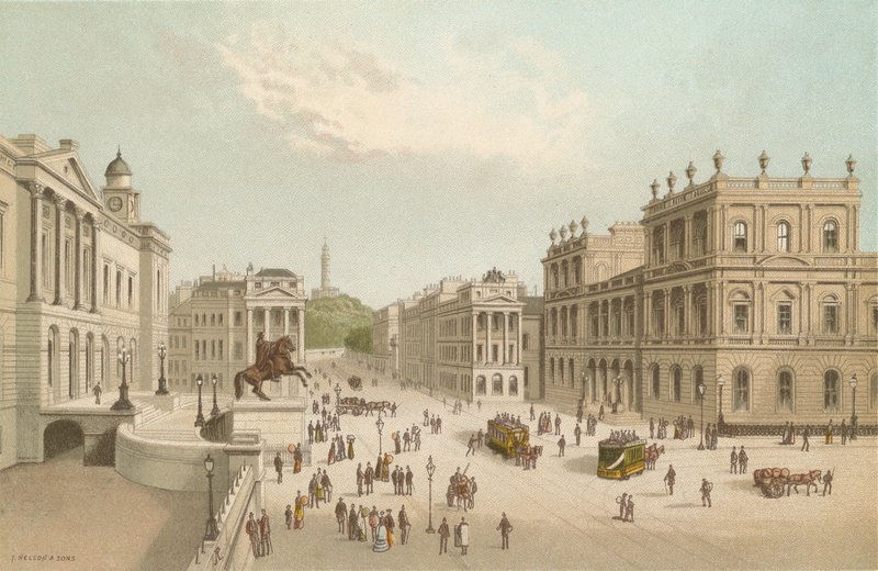 Post Office, Register House and Calton Hill - Edinburgh by English School