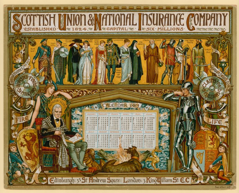 Poster for Scottish Union & National Insurance Company by English School