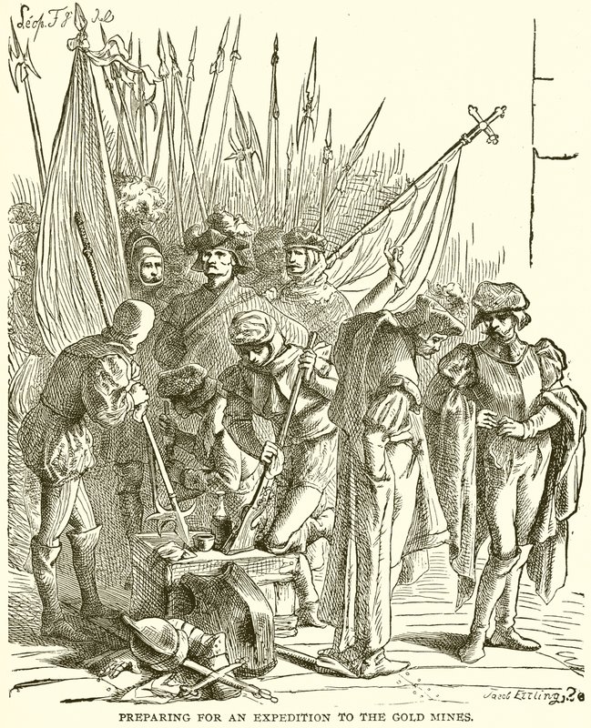 Preparing for an Expedition to the Gold Mines by English School