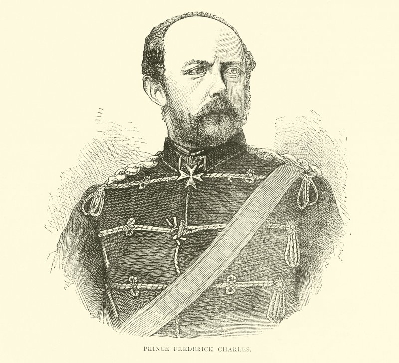 Prince Frederick Charles, August 1870 by English School