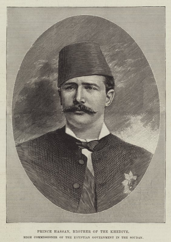 Prince Hassan, Brother of the Khedive, High Commissioner of the Egyptian Government in the Soudan by English School