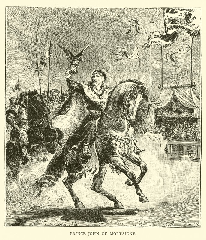 Prince John of Mortaigne by English School