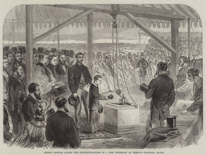 Prince Leopold laying the Foundation-Stone of a New Infirmary at Bishop