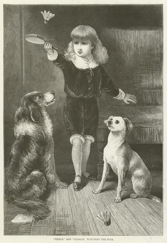 Prince and Charlie Watching the Play by English School