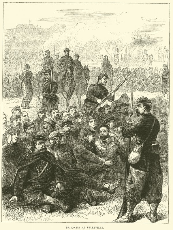 Prisoners at Belleville, May 1871 by English School