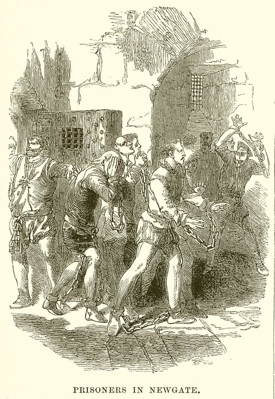 Prisoners in Newgate by English School