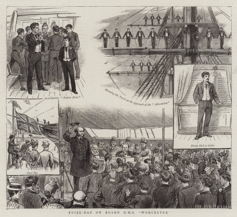 Prize-Day on Board HMS Worcester by English School