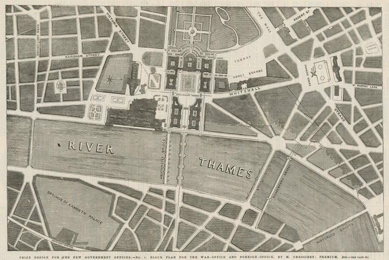 Prize design for the new Government offices by English School