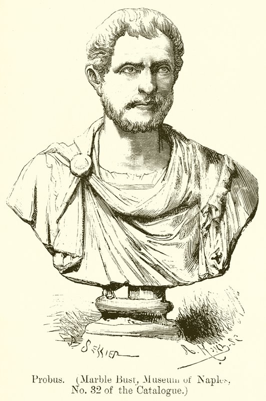 Probus (Marble Bust, Museum of Naples, No. 32 of the Catalogue) by English School
