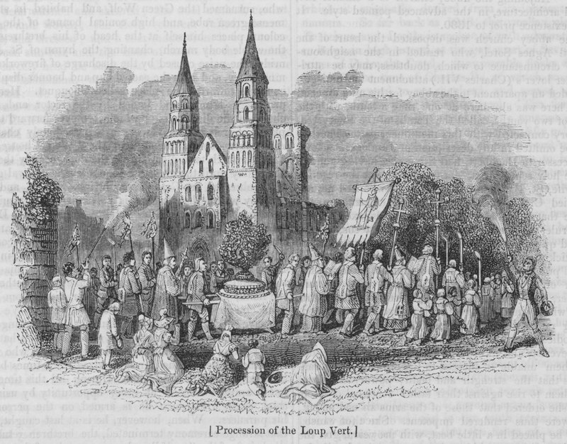 Procession of the Loup Vert by English School