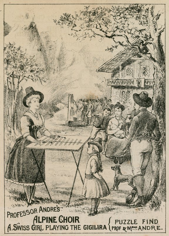Professor Andres, Alpine Choir: A Swiss girl playing the gigilira by English School