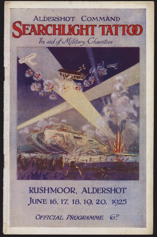 Programme for the Aldershot Command Searchlight Tattoo, Rushmoor, Aldershot, Hampshire by English School