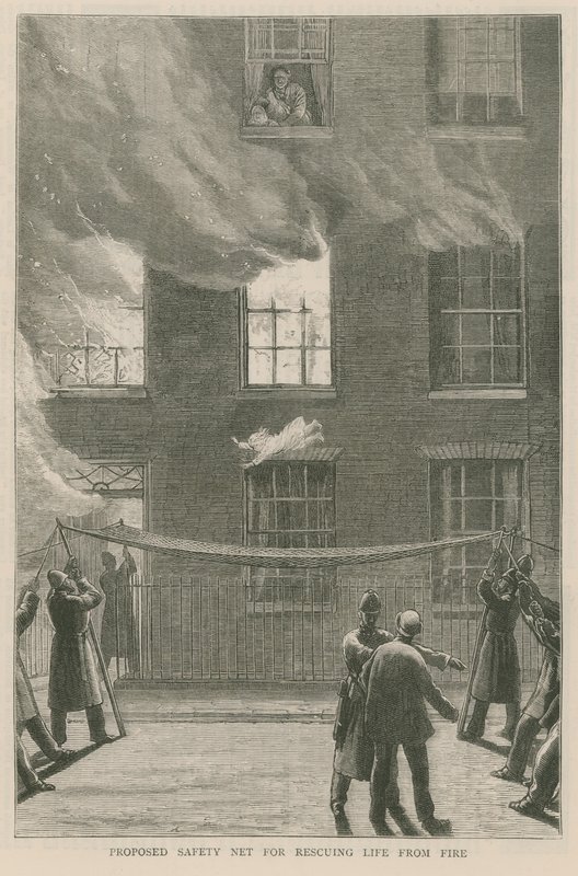 Proposed Safety Net for Rescuing Life from Fire by English School