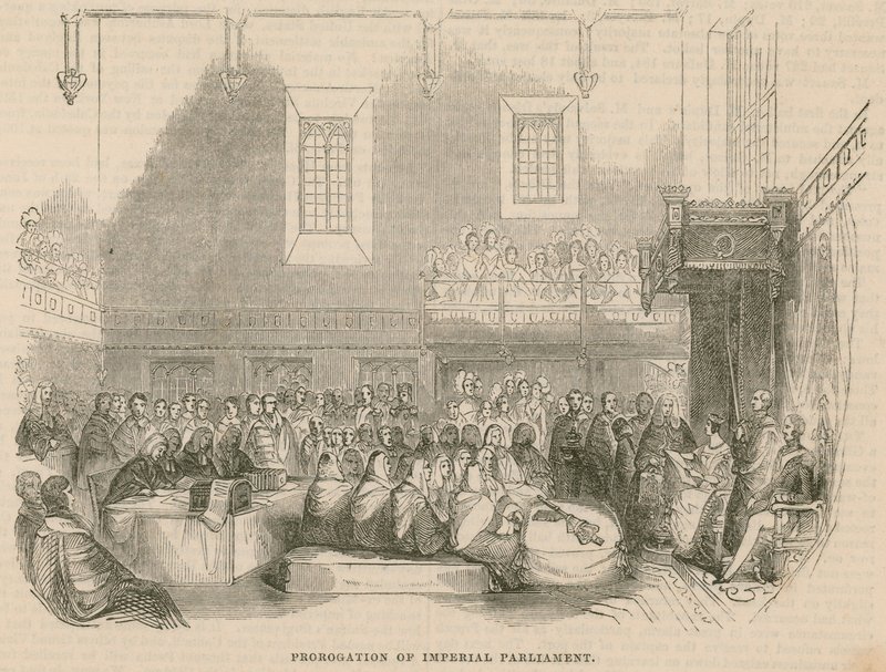 Prorogation of Imperial Parliament by English School