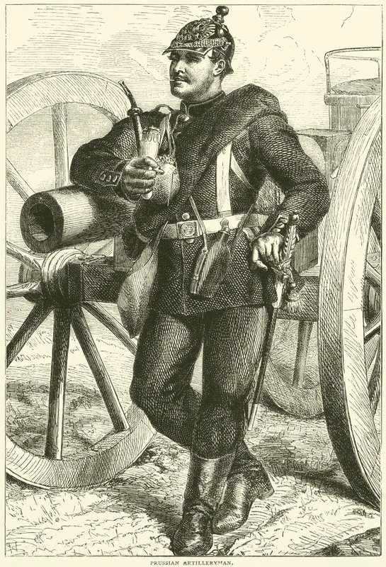 Prussian Artilleryman, October 1870 by English School